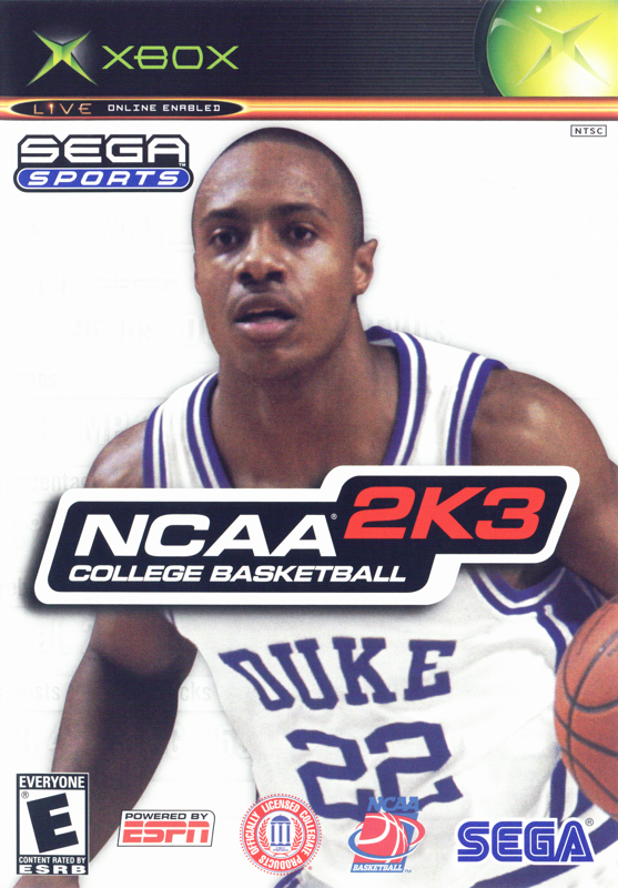 NCAA College Basketball 2K3 box art for Xbox